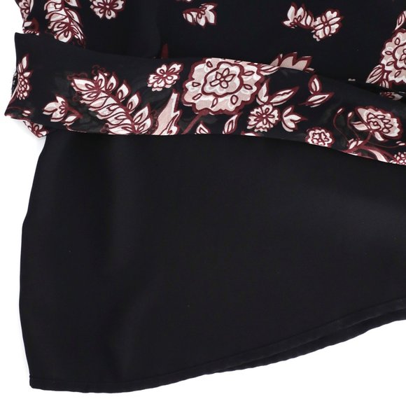 Bardot Chiffon Off the Shoulder Floral Print Top Bell Sleeves Blouse Top Size S - Picture 6 of 9